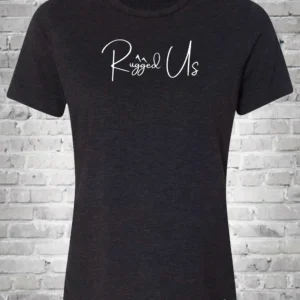 A black shirt with the word rise us written on it.