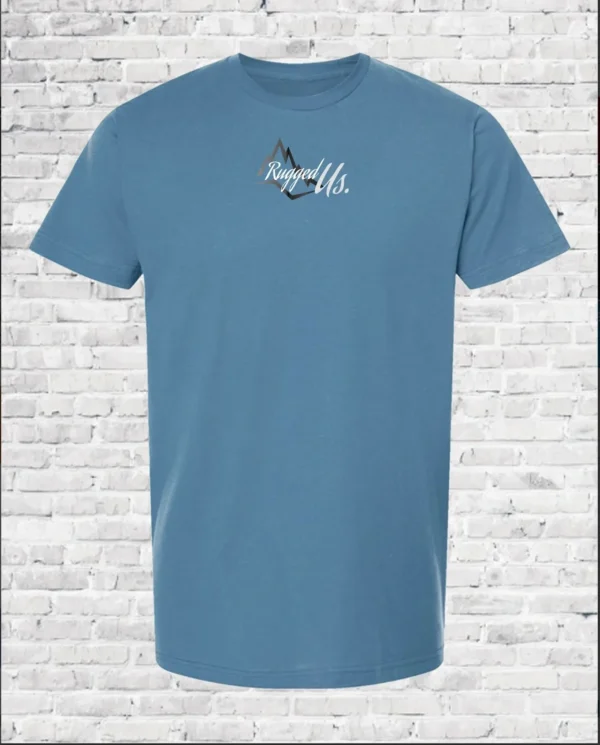 A blue t-shirt with the word " surf life ".