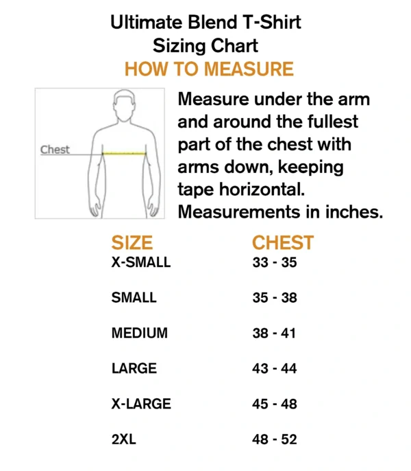 A chart showing how to measure for the size of a shirt.