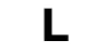 A black letter l with white background