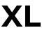 A large black and white logo of an xml