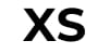 A black and white image of the word xs.