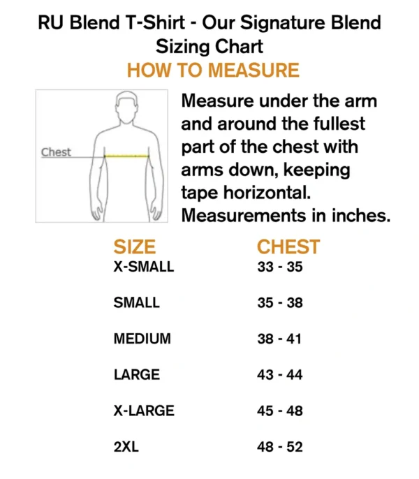 A chart showing how to measure for the size of a shirt.