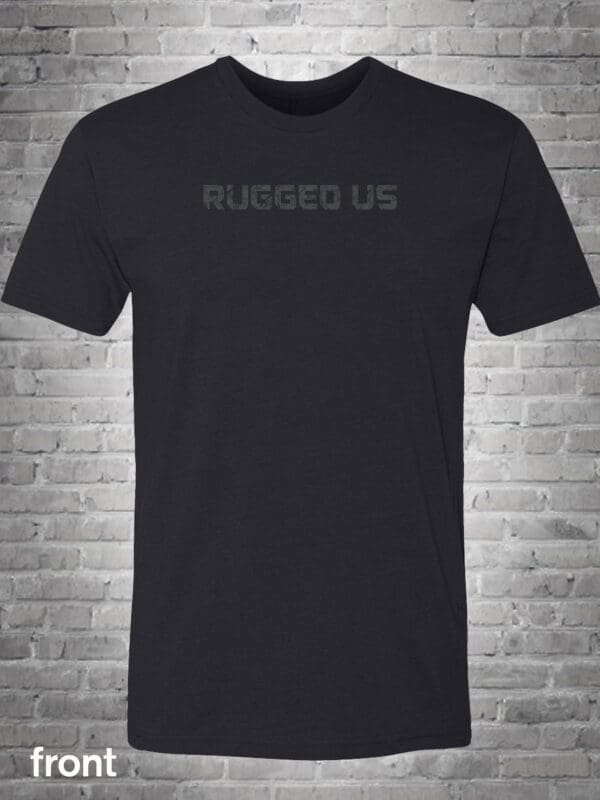 A black shirt with the words " blessed us ".