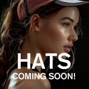 A woman with long hair wearing a hat.