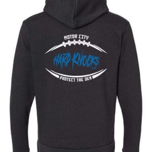 DETROIT GRIT WOMEN'S HOODIE Heather Black