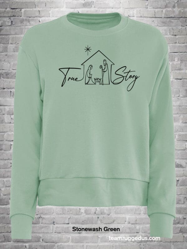 True Story Women's Sweatshirt - Green, Blue, Pink - Image 2