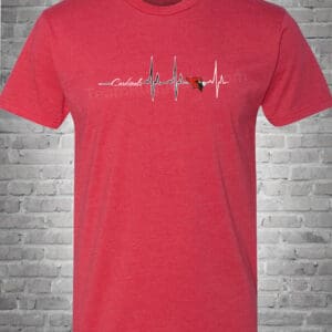 Cardinals Heartbeat Sports Men's Red Tee