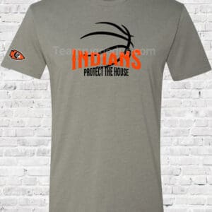 Newberry High School Indians Basketball Men's Black or Grey T-Shirt