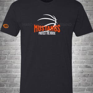 Clio High School Mustang Basketball Men's T-Shirt