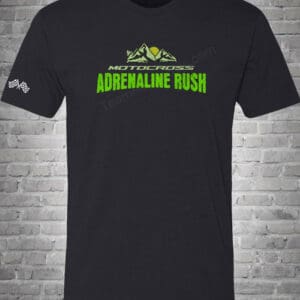 Motocross Adrenaline Rush Men's Black T-Shirt